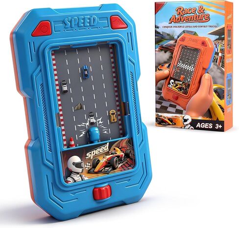 Racing Adventure Car Toy, Pocket-Sized Toddler Travel Toys, Mini Racing & Driving Games with Light and Sounds, Party Favors Birthday Gifts for 3 4 5 6 Year Old Boys Girls in Saudi Arabia
