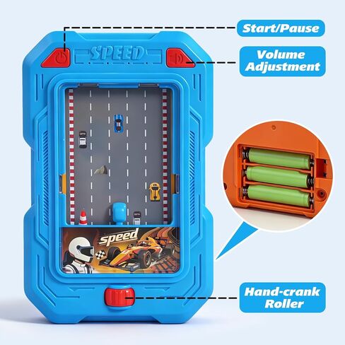 Racing Adventure Car Toy, Pocket-Sized Toddler Travel Toys, Mini Racing & Driving Games with Light and Sounds, Party Favors Birthday Gifts for 3 4 5 6 Year Old Boys Girls in Saudi Arabia