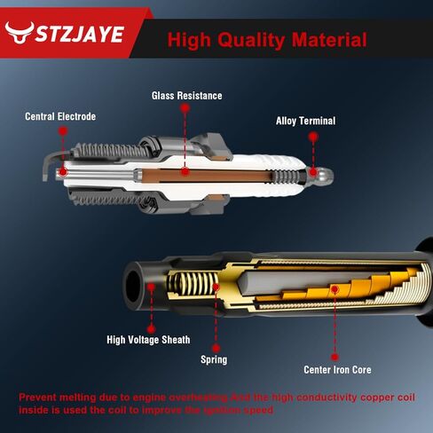 ملفات الإشعال UF242 مجموعة سدادات إشعال إيريديوم مكونة من 6 قطع متوافقة مع Acura CL 2001-2003، لـ 2001-2009 MDX، لـ RL 2005-2008، لـ 1999-2008 TL، لـ Honda Accord 2000-2003، لـ 1999-2010 Odyssey Black in Kuwait