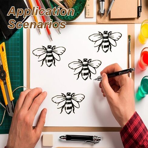 12 Pcs Bee Honeycomb Stencil, Honeycomb Hexagon Reusable Drawing Template, Bee Hive Stencils for Painting in Saudi Arabia
