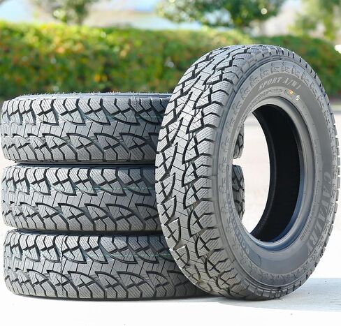 Set of 4 (FOUR) Roundrule Cavalry Sport A/W1 A/T All-Terrain Off-Road Light Truck Radial Tires-27X8.5R14LT 27X8.5X14 27X8.5-14 95Q Load Range C LRC 6-Ply BSW Black Side Wall in Saudi Arabia