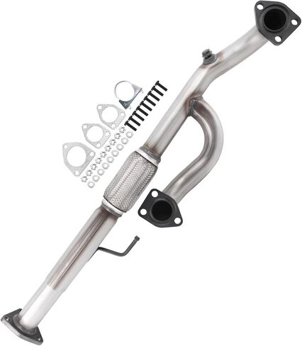 409 Stainless Steel Exhaust Stainless Y Flex Pipe Compatible with 2009 2010 2011 2012 2013 2014 Pilot 3.5L V6，Repklace OE : 73011, 38016, 2100-424935 EPA in Saudi Arabia