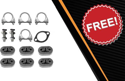 Exhaust Resonator, Y Pipe and Muffler System Kit Compatible with Chevy Impala 06-09 5.3L | Northeastern Exhaust | Includes Clamps, Gasket, Hangers and Bolt Kit | Direct-Fit Replacement in Kuwait