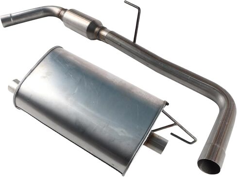 Exhaust Resonator Muffler Tail Pipe Exhaust Kit Compatible with Nissan Frontier 4.0L 2005-2019 Stainless Steel | Northeastern Exhaust | Free Gaskets and Clamps Included | Direct-Fit in Kuwait