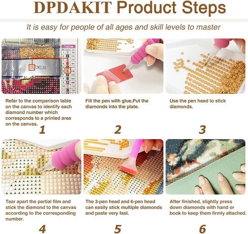 DPDAKIT Noah's Ark Diamond Painting Kits for Adults, Animal Diamond Art Kits for Adults Beginner, 5D DIY Round Full Gem Art Crafts for Home Wall Decor Gift, 16x12 inch in Saudi Arabia