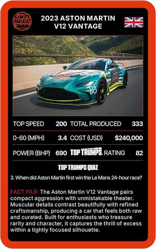 لعبة بطاقات Top Trumps Gumball 3000 Sports Cars - ألعاب عائلية للأطفال والكبار - ألعاب تعليمية - ألعاب بطاقات للأطفال للاعبين فما فوق - ألعاب بطاقات للعائلات - حروب البطاقات - للأطفال بعمر 6 سنوات فما فوق in Kuwait