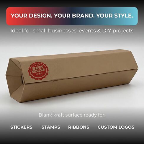 Jestik Hexagon Corrugated Foldable Kraft Paperboard Rolling Box | Durable Gift Packaging Box | Eco-Friendly Kraft Paper Gift Boxes for Presents, Party Favors & Storage (Small, Pack of 6) in Kuwait