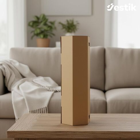 Jestik Hexagon Corrugated Foldable Kraft Paperboard Rolling Box | Durable Gift Packaging Box | Eco-Friendly Kraft Paper Gift Boxes for Presents, Party Favors & Storage (Small, Pack of 6) in Kuwait