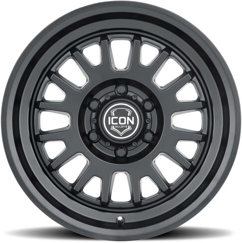 ICON Alloys Anza, Satin Black, 17 x 8.5/6 x 5.5, 25mm Offset, 5.75" BS in Saudi Arabia