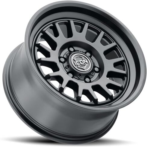 ICON Alloys Anza, Satin Black, 17 x 8.5/6 x 5.5, 25mm Offset, 5.75" BS in Saudi Arabia