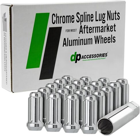 DPAccessories Lug Nuts Compatible with 2021-2025 Jeep Grand Cherokee L | Black OEM Style | for Factory Aluminum Wheels Only | Set of 20 Wheel Nuts | DJEGCL05F-BK/1 in Kuwait