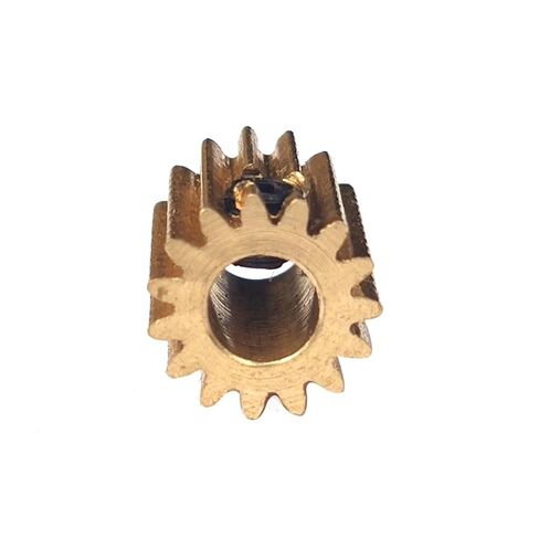 10 pcs 0.3 Module 10/11/12/13/14/15 Tooth Copper Gear Small Module spur Gear 2.28mm Hole(16 Teeth 4mm Thick) in Kuwait