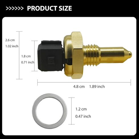 Engine Coolant Temperature Sensor 13621433076 Compatible with BMW 128i 135i 228i 320i 330i 330ci 335i 525i 535i 325ci 325i 325xi X1 X3 X4 X5 X6 Z3 Z4 & More in Saudi Arabia