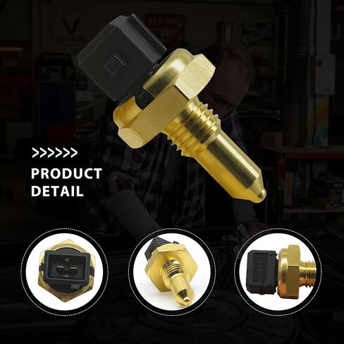 Engine Coolant Temperature Sensor 13621433076 Compatible with BMW 128i 135i 228i 320i 330i 330ci 335i 525i 535i 325ci 325i 325xi X1 X3 X4 X5 X6 Z3 Z4 & More in Saudi Arabia
