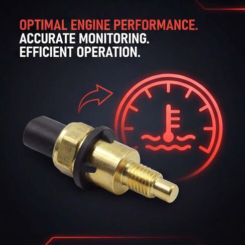 Coolant Temperature Sensor 12650595 Compatible with Cadillac CTS ATS CT5 CT6 XT5 XT6 Buick Lacrosse Regal GMC Acadia Canyon Chevrolet Camaro Colorado Blazer 2016-2021 Replaces TX281 5S16501 in Kuwait