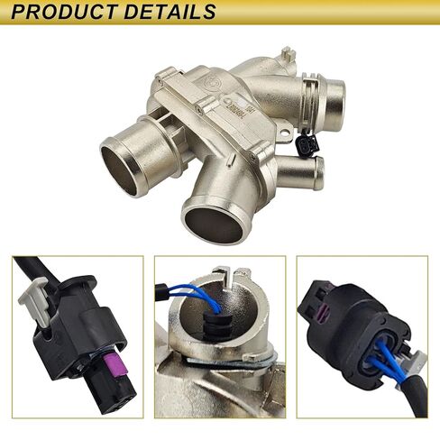مجموعة ترقية نظام التبريد AJ813565 AJ813909 AJ812132 متوافقة مع محرك Jaguar Land Rover 3.0L V6 2013-2021 فائق الشحن يستبدل # LR092992 LR090630 LR049990 C2Z28536 in Kuwait
