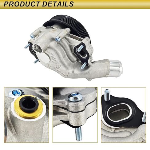 مجموعة ترقية نظام التبريد AJ813565 AJ813909 AJ812132 متوافقة مع محرك Jaguar Land Rover 3.0L V6 2013-2021 فائق الشحن يستبدل # LR092992 LR090630 LR049990 C2Z28536 in Kuwait