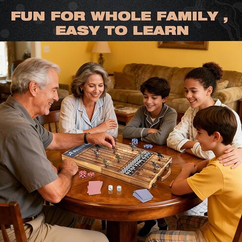 ropoda Upgraded 23 inches Horse Race Board Game with 11 Upgraded Luxury Horses,Foldable Wood Horse Racing Board Game with 100 Pcs Chips,2 Dice and 2 Boxes of Cards,Vintage Color in Kuwait
