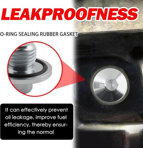 M14×1.5 Engine Oil Drain Plug Replacement OEM#55568037,Oil Pan Drain Plug Compatible with Chevrolet Sonic Trax Cruze Volt,Oils Plugs Bolt with O-Ring Rubber Sealing Gasket in Kuwait