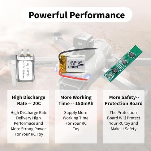 3.7v li-po Battery 150mah 651723 20C Rechargable Batteries for Syma S107 S107G RC Helicopter DIY Project in Saudi Arabia