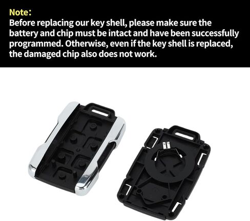 X AUTOHAUX Key Shell Case دخول بدون مفتاح عن بعد مفتاح فوب استبدال الحال بالنسبة لشفروليه تاهو 2015-2019 لسيارة شيفروليه سوبربان 2015-2019 5 أزرار M3N-32337200 in Saudi Arabia