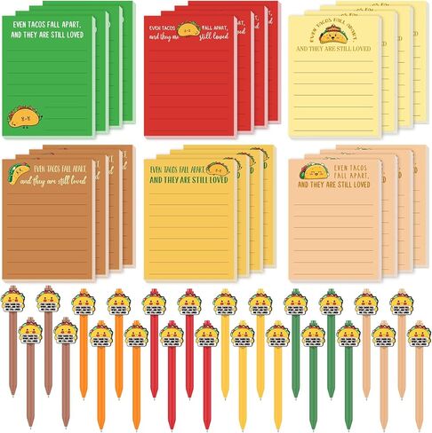 مجموعة Fullhawl 48 جهاز كمبيوتر شخصى Jesus Loves You Sticky Notes and Pens Set، 24 لوحة مذكرات يسوع و24 قلم دعم عاطفي إيجابي، هدايا تقدير الموظف للطلاب، فريق العمل، زملاء العمل، الموظفين، المعلمين in Kuwait