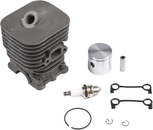 Cylinder Kit 125B 125BX 125BVX, for JONSERED B2126 BV2126, Replaces 358794810 358794811 587597301 Steel in Saudi Arabia