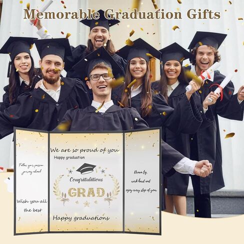 Graduation Guest Book 2026, Black and Gold Graduation Decorations Class of 2026 Graduation Signature Autograph Book for Congrats Grad Party Favors Supplies Gifts in Kuwait