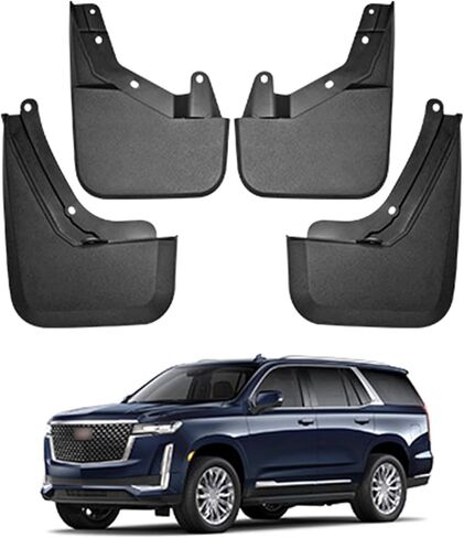 Mud Flaps for Cadillac Escalade 2021-2025 Wheel & Tire Splash Guards No Drilling All-Weather Splash Guards Kits Tire Precision Fit Exterior Accessories in Kuwait