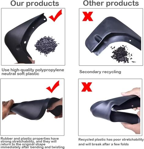 Mud Flaps for Cadillac Escalade 2021-2025 Wheel & Tire Splash Guards No Drilling All-Weather Splash Guards Kits Tire Precision Fit Exterior Accessories in Kuwait