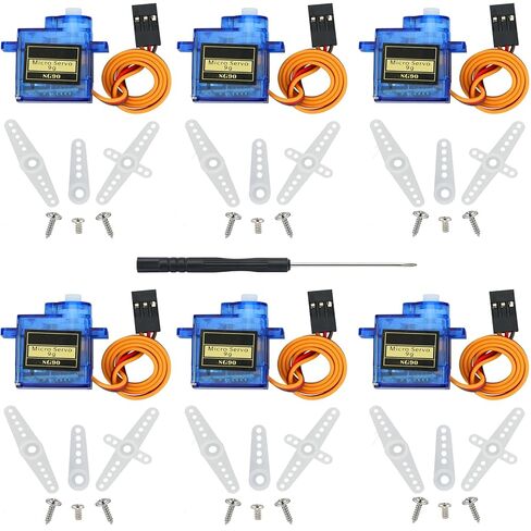 6 Pcs SG90 Micro Servo Motor Compatible with for Arduino Raspberry Pi RC DIY in Saudi Arabia
