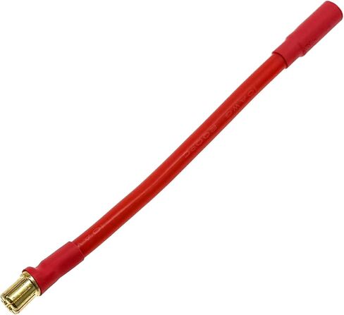 3 قطعة 10AWG 6.5 مللي متر ذكر إلى 5.5 مللي متر أنثى رصاصة موصل ESC تمديد يؤدي متوافق مع محرك RC و ESC (10 سنتيمتر/3.9in in Kuwait