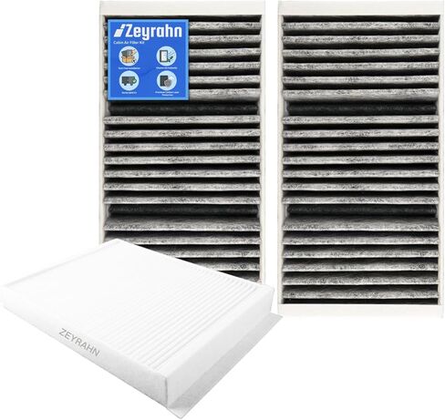 3pcs Activated Carbon Cabin Air Filter Set fit for Mercedes-Benz GLE350 GLS450 (2016-2019), ML350 (2012-2015), GL450 (2013-2016), GLE400 GLS550, Replace 1668300318 & 1668300218 in Saudi Arabia