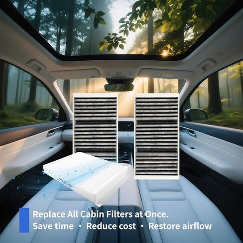 3pcs Activated Carbon Cabin Air Filter Set fit for Mercedes-Benz GLE350 GLS450 (2016-2019), ML350 (2012-2015), GL450 (2013-2016), GLE400 GLS550, Replace 1668300318 & 1668300218 in Saudi Arabia