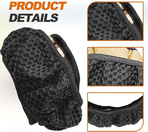 Car Elastic Stretch Steering Wheel Cover, Universal 15" Automotive Steering Wheel Protector, Microfiber Ice Silk, Breathable, Anti-Slip, Easy Carry, Car Accessories for Cars/SUVs/Vans/Truck (Black) in Saudi Arabia