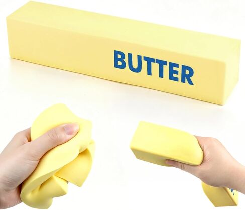 Big Butter Fidget Toys Stress Balls, Soft Slow-Rising Butter Desktop Office Squeeze Toys for Adults, Holiday Party Birthday Gifts in Saudi Arabia