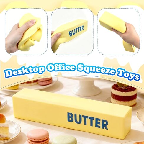 Big Butter Fidget Toys Stress Balls, Soft Slow-Rising Butter Desktop Office Squeeze Toys for Adults, Holiday Party Birthday Gifts in Saudi Arabia