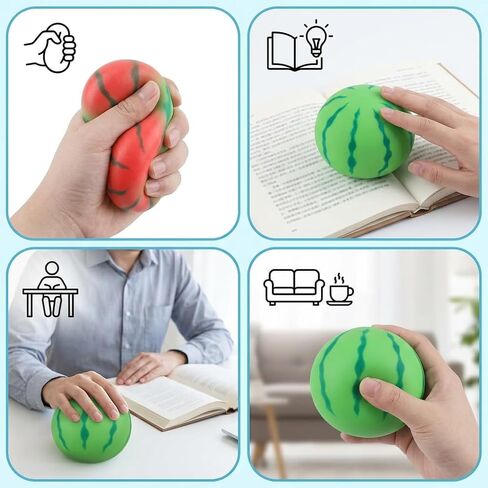 Watermelon Squishy, Squeezy Squishy Stress Relief Tool, Color Changing WatermelonSquishy, Fruit Squishys Sensory Fidget Tool for People, Soft and Durable Material for Relaxation in Saudi Arabia