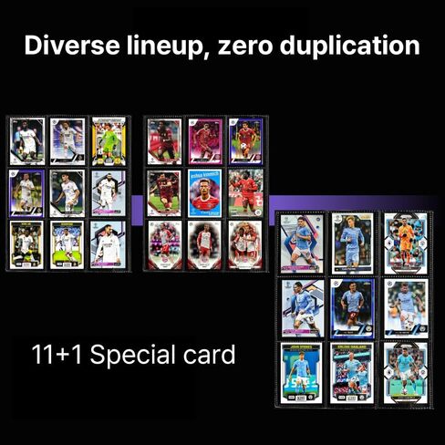 UEFA European Soccer Club Trading Cards Set – Champions League Random Team Pack with 11 Cards + 1 Bonus Card, No Duplicates (Real Madrid CF) in Saudi Arabia