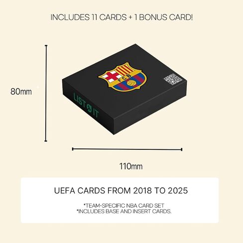 UEFA European Soccer Club Trading Cards Set – Champions League Random Team Pack with 11 Cards + 1 Bonus Card, No Duplicates (Real Madrid CF) in Saudi Arabia