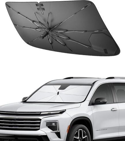 SHAOHAO لعام 2026 Lexus TX 350 مظلة شمسية للزجاج الأمامي للسيارة، لعام 2025 2026 Lexus TX 350 500h ملحقات نافذة السيارة مظلة شمسية سهلة الطي عاكسة للحرارة وحماية من الأشعة فوق البنفسجية مانع حاجب الشمس in Kuwait
