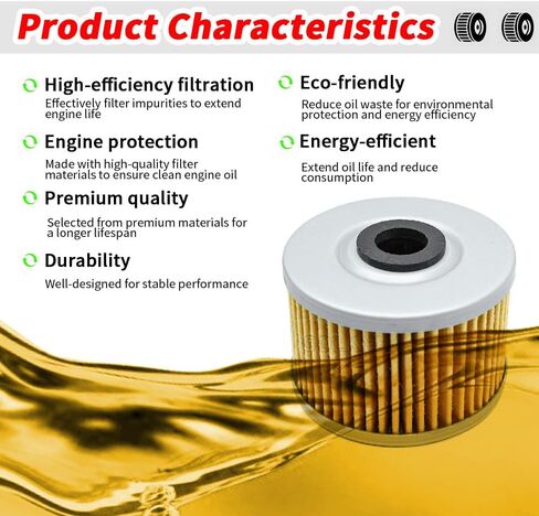 5PSC Oil Filte Kit for honda ATV TRX 250/250R/250X/300/300EX/400 & ATC/250ES Big Red/250SX/350X & Motorcycle XL XR 250R/250L/350R/400R/500R/600R/650L/650R, NX 250/650, GB500 in Kuwait