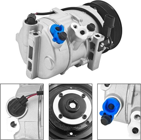 97701-D3201 2.0L AC Compressor Assembly w/Clutch Compatible with Hyundai Tucson 2.0L 2017-2018 Air Conditioning AC Compressor 6 Grooves Ac Compressor Kit Replace# 97701D3201 in Saudi Arabia