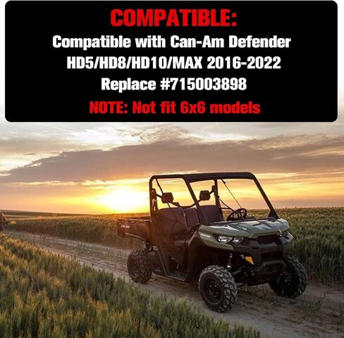 مشاعل رياضية لـ 2016-2026 Can-Am Defender، واقيات الطين الأمامية والخلفية شديدة التحمل، لوحات الطين الرياضية لملحقات Can-Am Defender HD5 HD7 HD8 HD9 HD10 MAX، استبدل OEM #715003898 (6 قطع) in Kuwait