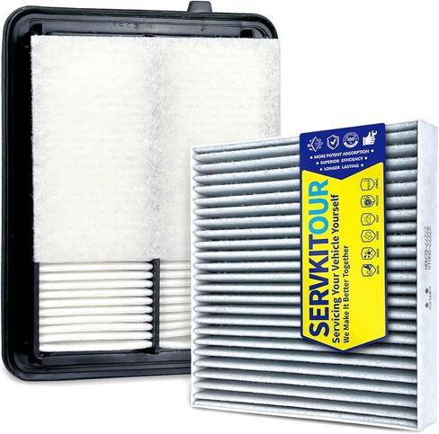 Engine Cabin Air Filter Set for (2018-2024) Kicks 1.6L Gas, for (2020-2025) Versa 1.6L Gas, for (2025-2026) Kicks Play, Replace 165465RB1A, 272775NA1A in Saudi Arabia