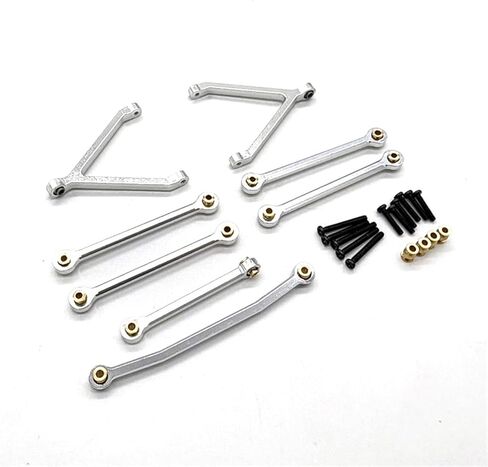 FMS1/24 FCX24 Compatible with Mini Chico, Drunk Person, Compatible with Chevrolet K5 Remote Control Car, Metal Accessories Pull Rod Kit(Red) in Saudi Arabia