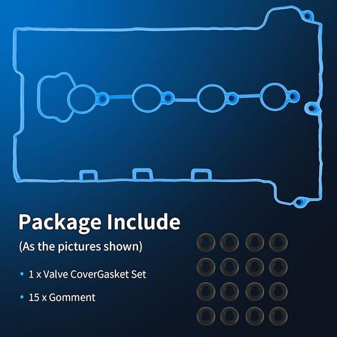 VS50769R Valve Cover Gasket Set Fits for 2006-2010 Saturn Vue Sky Ion Aura Pontiac Solstice G6 G5, 2006-2012 Chevrolet Malibu HHR Cobalt, 1.8L 2.2L 2.4L, Replace 12598014 483780 151073801 in Kuwait