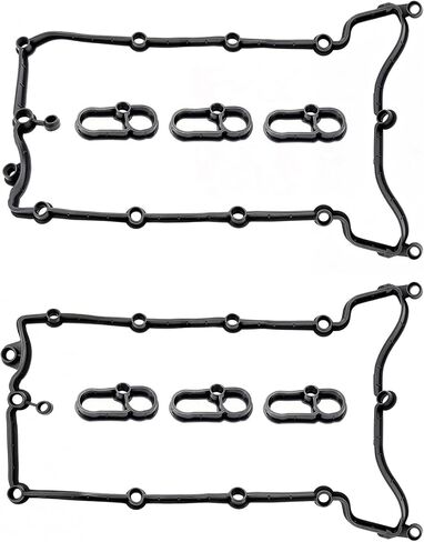 Sorello Engine Valve Cover Gasket Set Fit for Jaguar F-Type F-Pace XF XE XJ 3.0L, for Land Rover Discovery LR4 Range Rover Sport 3.0L V6-Gas, Replace AJ813020 AJ813023, C2D3527, LR041869 in Saudi Arabia