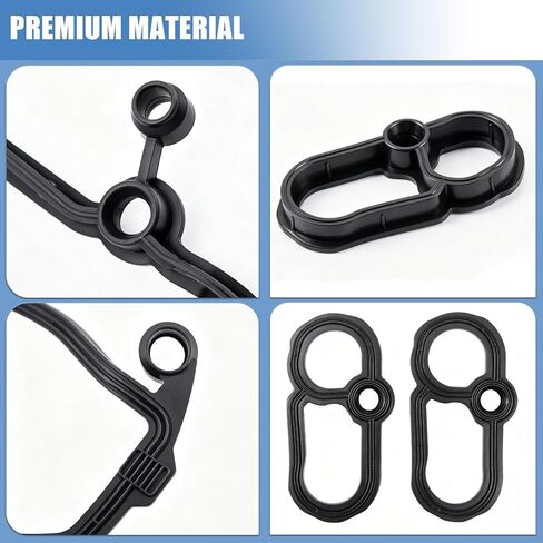 Sorello Engine Valve Cover Gasket Set Fit for Jaguar F-Type F-Pace XF XE XJ 3.0L, for Land Rover Discovery LR4 Range Rover Sport 3.0L V6-Gas, Replace AJ813020 AJ813023, C2D3527, LR041869 in Saudi Arabia