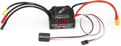 Upgraded 80A Brushless ESC 2-4S Electronic Speed Controller Waterproof ESC for 1/10 Remote Control Car Short-Course Monster Truck in Saudi Arabia